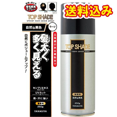 トップシェード スピーディーヘアカバースプレー 自然な黒色  250g