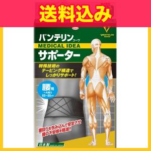 バンテリンコーワサポーター　腰用 ふつう（M）65-85cm ブラック 男女共用 1枚入※取り寄せ商品　返品不可