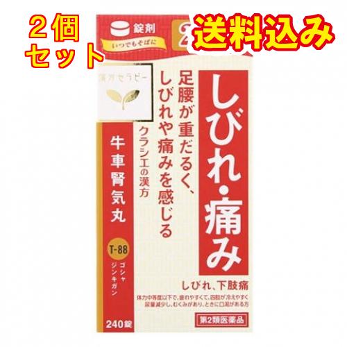 【第2類医薬品】「クラシエ」漢方牛車腎気丸料エキス錠　240錠×2個