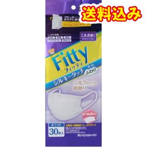 フィッティ　シルキータッチ　耳ゴムふわり　やや大きめ　ホワイト　30枚入｜ladydrugheartshop-pl