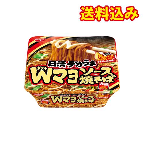 日清　デカうま　Ｗマヨソース焼そば　153g×12個