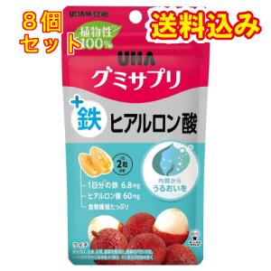 UHA味覚糖　グミサプリ　鉄+ヒアルロン酸　14日分×8個