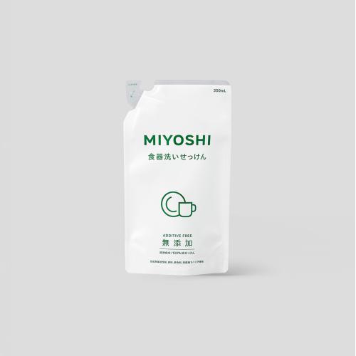 ミヨシ石鹸　無添加　食器洗いせっけん　詰替用　350mL