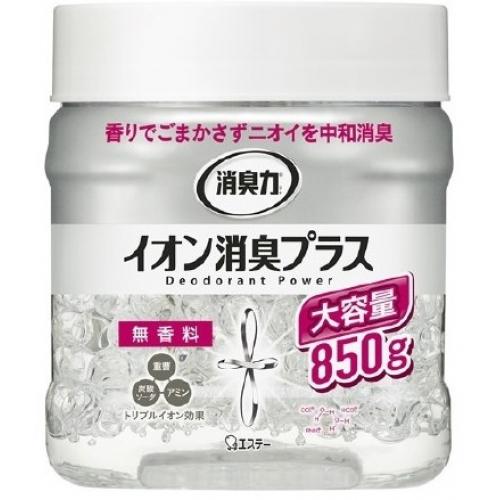 消臭力　クリアビーズ　イオン消臭プラス　無香料　大容量　850g※取り寄せ商品　返品不可