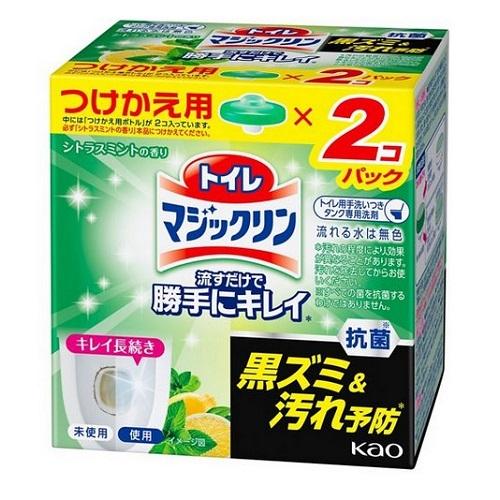 花王　トイレマジックリン　流すだけで勝手にキレイ　シトラスミント　付替（80g×2個パック)※取り寄...