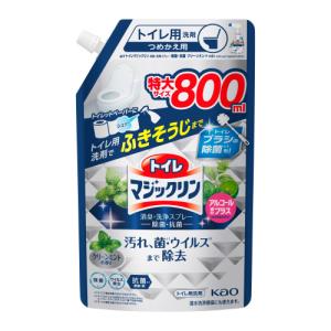 花王　トイレマジックリン　消臭・洗浄スプレー　除菌・抗菌　クリーンミントの香り　詰替　800ml｜ladydrugheartshop