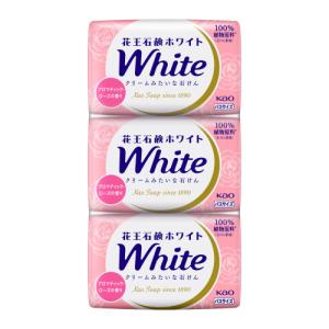 花王　石鹸　ホワイト　バスサイズ　アロマティックローズの香り（130g×3個）｜ladydrugheartshop