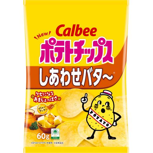 カルビー　ポテトチップ　しあわせバター　60g×12個