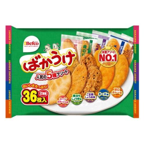 栗山米菓　ばかうけアソート　36枚×10個