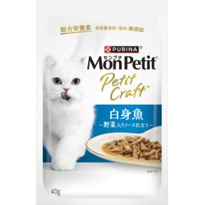 モンプチ プチクラフト ツナ かにかま入りソース仕立て 40g : くすりの