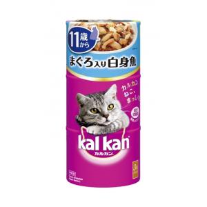 カルカン　ハンディ缶　まぐろ入り白身魚　11歳から（160g×3缶入） 猫缶、ウエットフードの商品画像