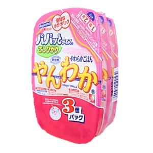 パパッとライス　やんわかごはん　こしひかり　3個パック（賞味期限2024年6月26日） レトルトご飯、包装米飯の商品画像