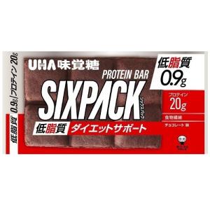 UHA味覚糖　SIXPACK　プロテインバー　チョコレート　1本×10個｜くすりのレデイハートショップ