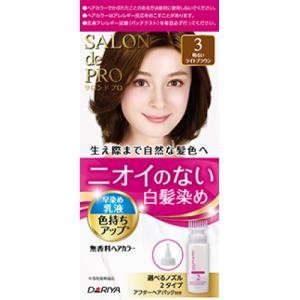 【医薬部外品】サロンドプロ　無香料ヘアカラー　早染め乳液　３