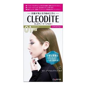 【医薬部外品】クレオディーテ　ヘアカラーエマルジョン　01MB　マットベージュ　1セット入