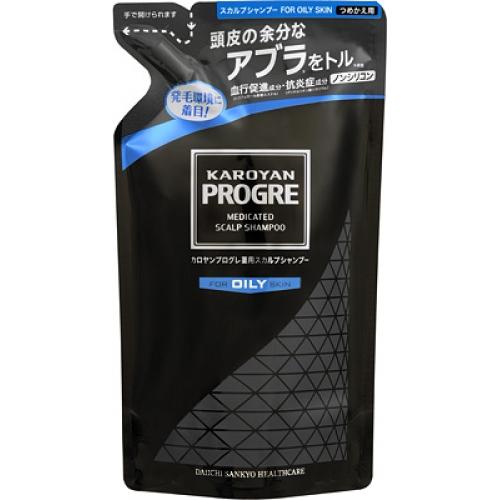 【医薬部外品】カロヤンプログレ　薬用スカルプシャンプー　オイリーつめかえ用　240ml