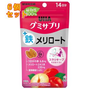 UHA味覚糖　グミサプリ　鉄+メリロート　14日分×6個