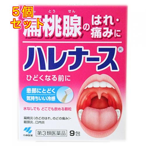 【第3類医薬品】小林製薬　ハレナース　9包×5個
