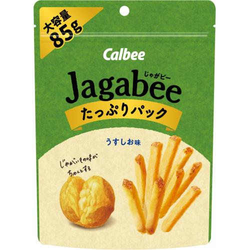 カルビー　Jagabee（じゃがビー)うすしお味　たっぷりパック　85g