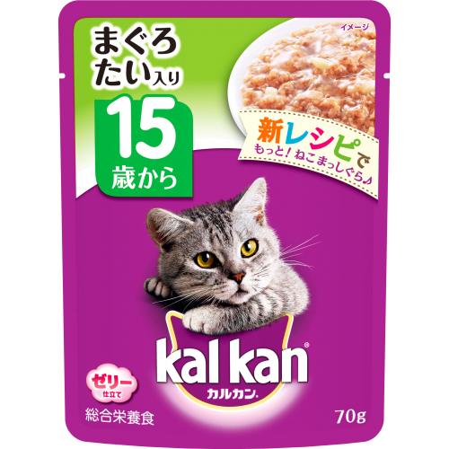 カルカンパウチ　ゼリー仕立て　まぐろとたい　15歳から　70g