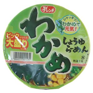 大黒食品　マイフレンド　ビッグ　わかめしょうゆラーメン　100g