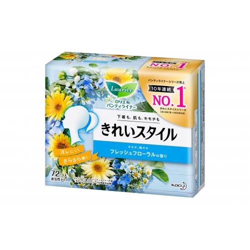 花王　ロリエ　きれいスタイル　フレッシュフローラルの香り  72コ入