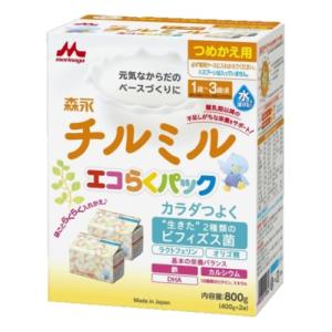 森永乳業　フォローアップミルク　チルミル　エコらくパック　12か月頃から　詰替（400g×2袋）