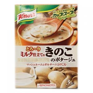 クノール　カップスープ　ミルク仕立てのきのこポタージュ　3袋入｜くすりのレデイ Online-Y-store