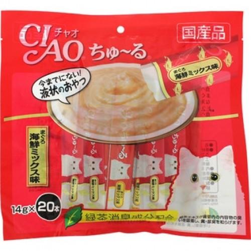 いなば　CIAO　ちゅーる　まぐろ　海鮮ミックス味　（14g×20）※取り寄せ商品　返品不可