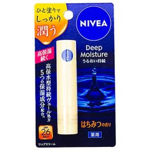 【医薬部外品】ニベア　ディープモイスチャーリップ　はちみつの香り　2.2g