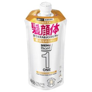 花王　メンズビオレONE　オールインワン全身洗浄料　髪・肌なめらかタイプ　つめかえ用　340ml｜ladypoint