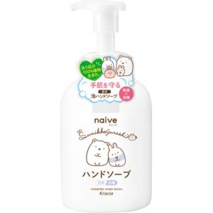 【医薬部外品】クラシエ　ナイーブ　薬用　植物性　泡ハンドソープ　すみっコぐらし　ポンプ　500ml｜ladypoint