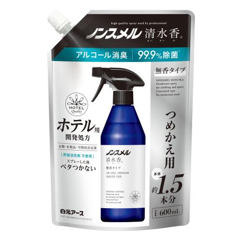 白元アース　ノンスメル清水香　無香　替　600ml