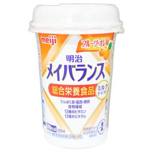 明治　メイバランス　Miniカップ　フルーツオレ味　125ml｜ladypoint