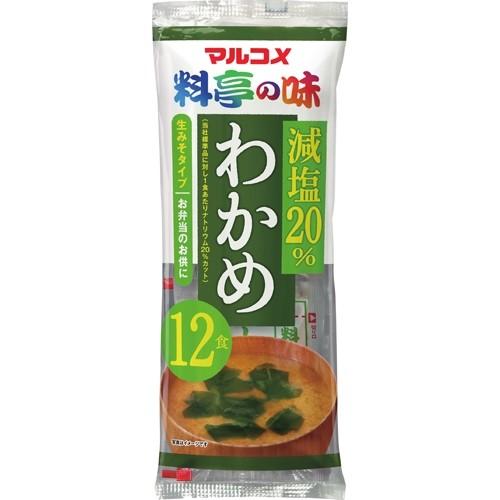 マルコメ　即席生みそ汁　減塩わかめ　12食×3個