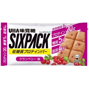 UHA味覚糖　SIXPACK　プロテインバー　クランベリー　1本×10個※取り寄せ商品　返品不可｜ladypoint