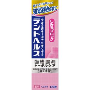 【医薬部外品】デントヘルス　薬用ハミガキしみるブロック　85g｜くすりのレデイ Online-Y-store