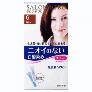 【医薬部外品】サロンドプロ　無香料ヘアカラー　早染めクリーム６　（ダークブラウン）