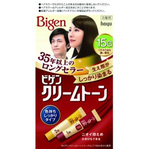 【医薬部外品】ホーユー　ビゲン　クリームトーン　15G　くすみのある濃い栗色　1セット入×27個※取り寄せ商品　返品不可｜ladypoint