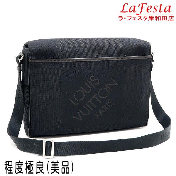 ルイヴィトン ショルダーバッグ ダミエ・ジェアン メサジェ NM ノワール ブラック 黒 保存袋付き...