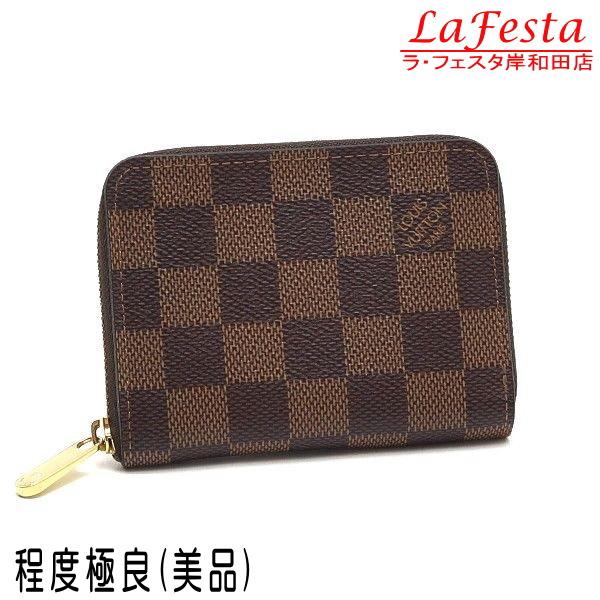 ルイヴィトン コインケース ダミエ ジッピー・コイン パース 箱付き N63070 中古（程度極良【...