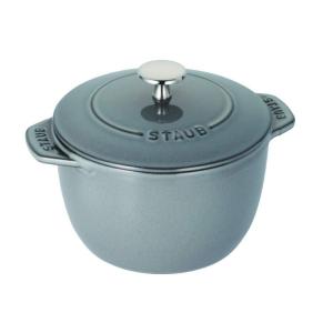 Sale  staub ストウブ 「 ラ ココット de GOHAN グレー M 16cm 」 ご飯鍋 IH対応 炊飯器 【日本正規販売品】 La Cocotte de GOHAN 40509-703