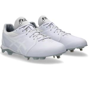 ASICS（アシックス） 野球 白スパイク 金具スパイク ハイブリッド
