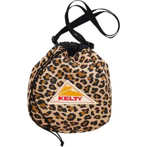 KELTY ケルティ キンチャク 巾着 ショルダー 手さげ DESIGNPRINTKINCHAKUSHOULDERアウトドアバッグ32592431-GOLDLEOPARD｜lafitte