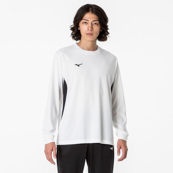 MIZUNO ミズノ ナビドライTシャツ 長袖 切替 メンズ トレーニングウエア Ｔシャツ 32MA...