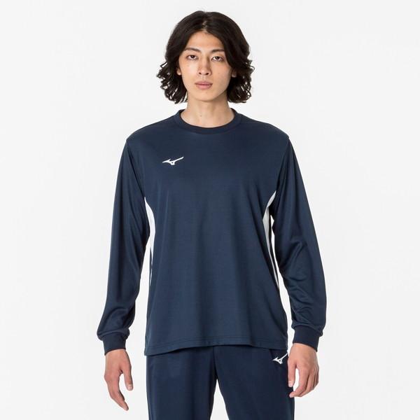 MIZUNO ミズノ ナビドライTシャツ 長袖 切替 メンズ トレーニングウエア Ｔシャツ 32MA...