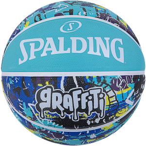 SPALDING グラフィティ ブルー 5号球 バスケット ボール 84515J