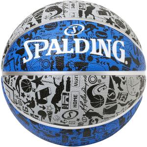 SPALDING（スポルディング） グラフィティ ブルー×グレー 5号球 バスケット ボール 84516J