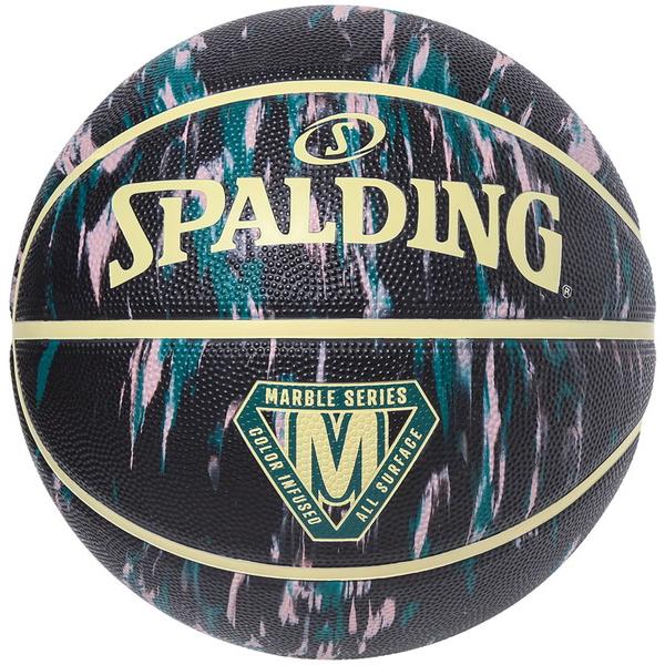 SPALDING スポルディング マーブル トープ×レモン ラバー SZ7 バスケットボール 競技ボ...