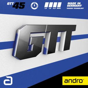 アンドロ andro 卓球用 裏ソフトラバー GTT 45 ライトテンション 裏ラバー テンゾーバイオスLT 112277-BK｜lafitte